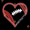 Patriots heart football svg SP18082020