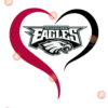 Philadelphia eagles heart svg SP28082020