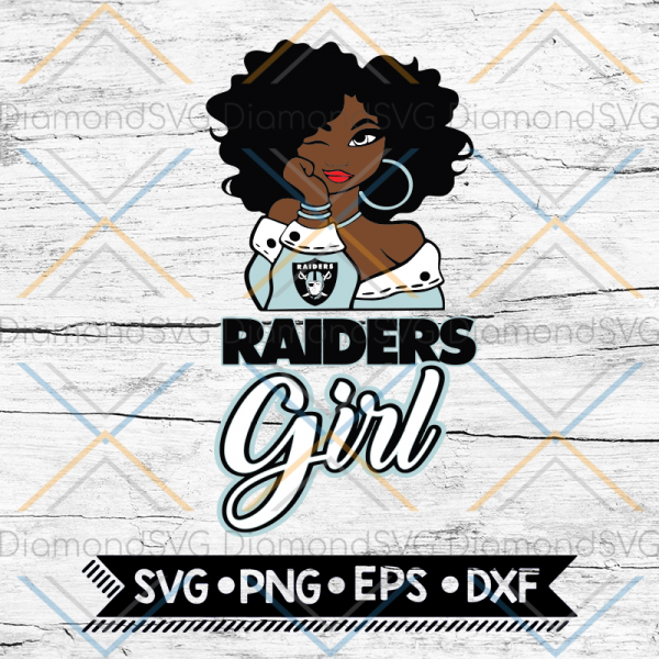 Las Vegas Raiders Girl Svg, NFL Svg, Cricut File, Svg, Football Svg, Black Woman Svg, BLM Svg