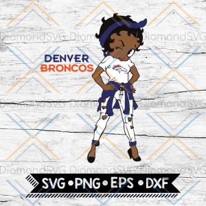 NFL Logo Girl Svg, Denver Broncos Svg, NFL Svg, Football Svg, Cricut File, Svg