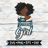 Philadelphia Eagles Girl Svg, NFL Svg, Cricut File, Svg, Football Svg, Black Woman Svg, BLM Svg