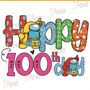 Happy 100th Day Of School Svg, Trending Svg, 100 Days Of School Svg,