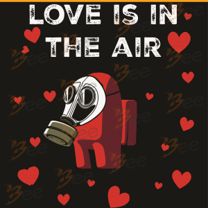 Among Us Valentine Svg, Valentine Svg, Love Is In The Air Svg, Among