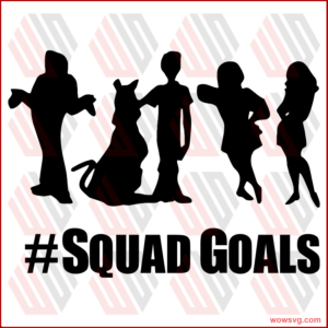 Squad goals svg, Cartoon Svg, Cartoon Characters Svg, Cartoon Animal