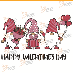 Happy Valentine Day Svg, Cute Gnomes Svg, Gnomes Hearts Svg, Gnomes