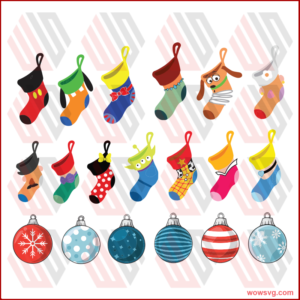 Christmas Svg, Bundle, Christmas Stockings svg, Christmas Ornaments
