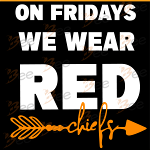 On Fridays We Wear Red Svg, Sport Svg, Kansas City Chiefs Svg, Kansas