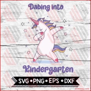 Dabbing Unicorn, Svg, Back To School Svg, Kindergarten Svg, Cricut