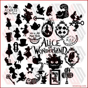 Alice In Wonderland Svg, Alice Svg, Disney Svg, Halloween Svg,