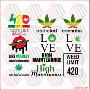 420 Cannabis bundle svg, 420 svg, cannasbis svg, smoke svg, marley