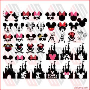 Mickey Mouse SVG, Mickey SVG, Minnie, Mickey Pirate, Mickey Head,