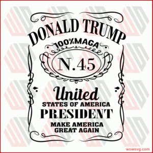 Trump Svg, Donald Trump SVG, Trump Label Svg, President, Patriotic