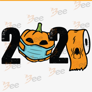 2020 Pumpkin Wear Mask Svg, Halloween Svg, Pumpkin Svg, Pumpkin Face