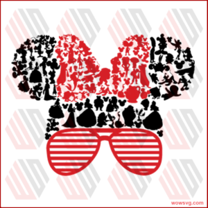 Disney Red Mickey Head Bundle Svg, Disney Svg, Mickey Svg, Mickey