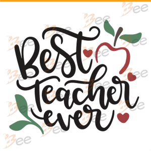 Best teacher ever svg, Trending Svg, Teacher Svg, Apple Svg, Teacher