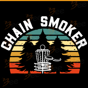 Chain Smoker Funny Disc Golf Svg, Trending Svg, Frisbee Golf Vintage,
