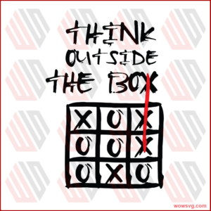 Think Outside The Box Svg, Back To School Svg, The Box Svg, Tic Tac