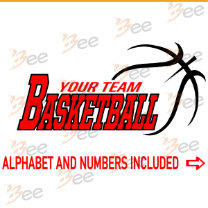 Your Team Basketball Alphabet And Numbers Included Svg, Sport Svg,
