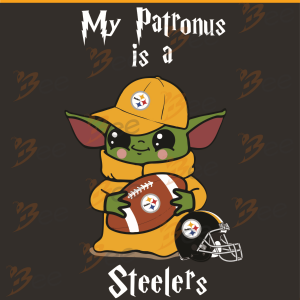 Baby Yoda My Patronus Is A Steelers Svg, Sport Svg, Pittsburgh