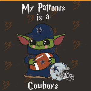 Baby Yoda My Patronus Is A Cowboys Svg, Sport Svg, Dallas Cowboys