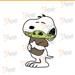 Snoopy Hug Baby Yoda Svg, Trending Svg, Snoppy Svg, Baby Yoda Svg,