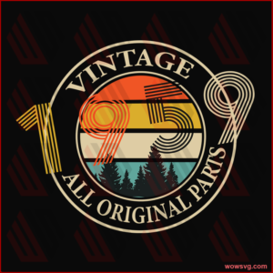 Vintage 1959 all original parts, SVG Files For Silhouette, Files For