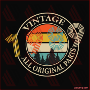 Vintage 1989 all original parts SVG Files For Silhouette, Files For