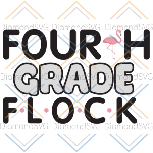 Fourth grade flock svg, back to school svg, school svg, teacher svg,