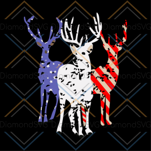 4th of july america deer svg, independence day svg, 4th of july svg,