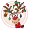 Christmas reindeer svg cm