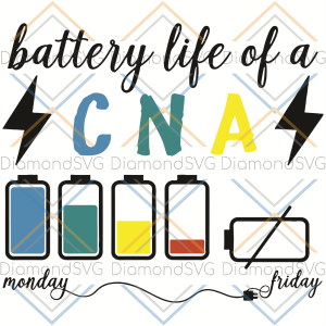 Battery Life Of A CNA Svg Trending Svg Battery Life Svg