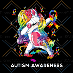 Autism awareness dabbing unicorn svg trending svg unicorn