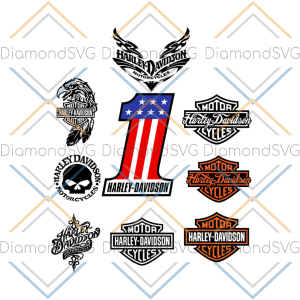 Harley Davidson SVG logo, Files For Silhouette, Files For Cricut,