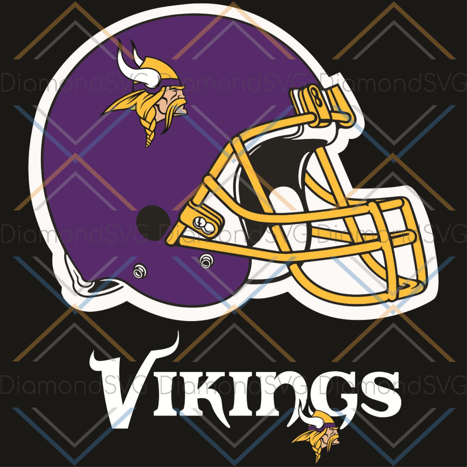 Logo Minnesota Vikings Helmet Svg, Sport Svg, Helmet Svg, Minnesota