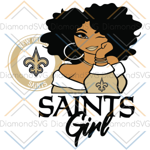New Orleans Saints Girl Svg, Sport Svg, New Orleans Saints Svg,