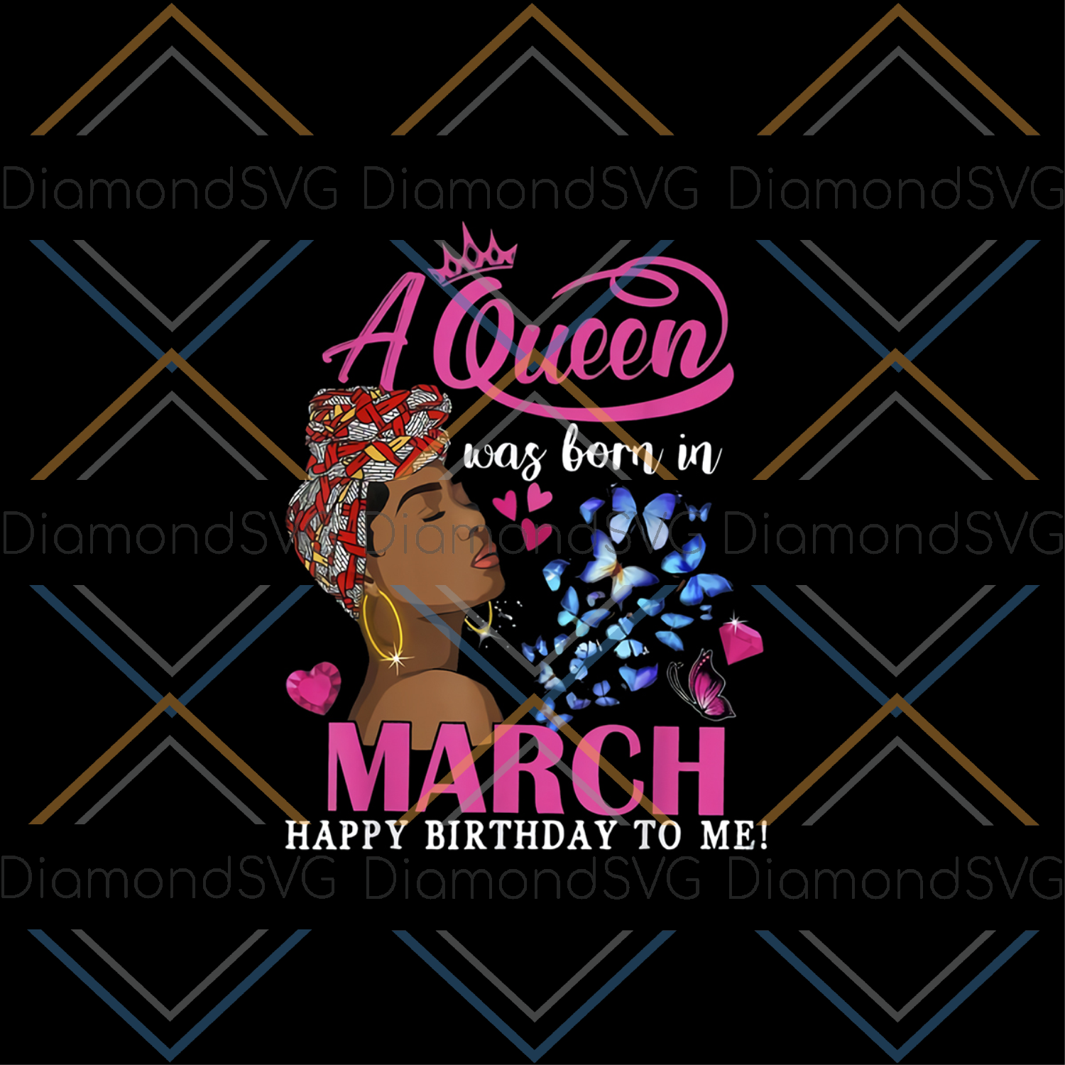Queens Are Born In March Svg, Birthday Svg, March Birthday Svg,