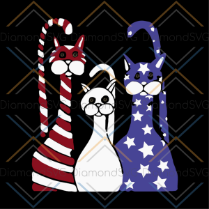 4th of july cats svg, independence day svg, 4th of july svg, cats