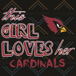 This Girl Loves Her Arizona Cardinals Svg, Sport Svg, Love Svg, Girl
