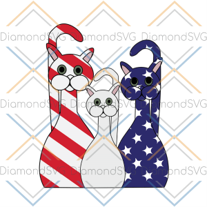 Three cats 4th july the independence day svg, independence day svg,
