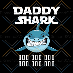 Blue daddy shark doo doo svg, fathers day svg, happy fathers day,
