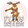 Reindeer floss like a boss dance move christmas svg crm o