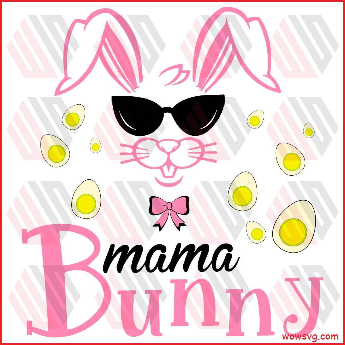 Happy Easter Mama Bunny Svg, Easter Day Svg, Mama Bunny Svg, Easter