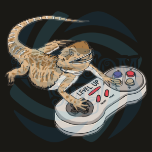 Bearded Dragon Playing Video Game Svg, Trending Svg, Bearded Dragon