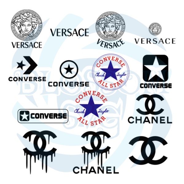 Brand Logo Bundle svg, Brand Svg, Versace Svg, Versace Logo Svg,