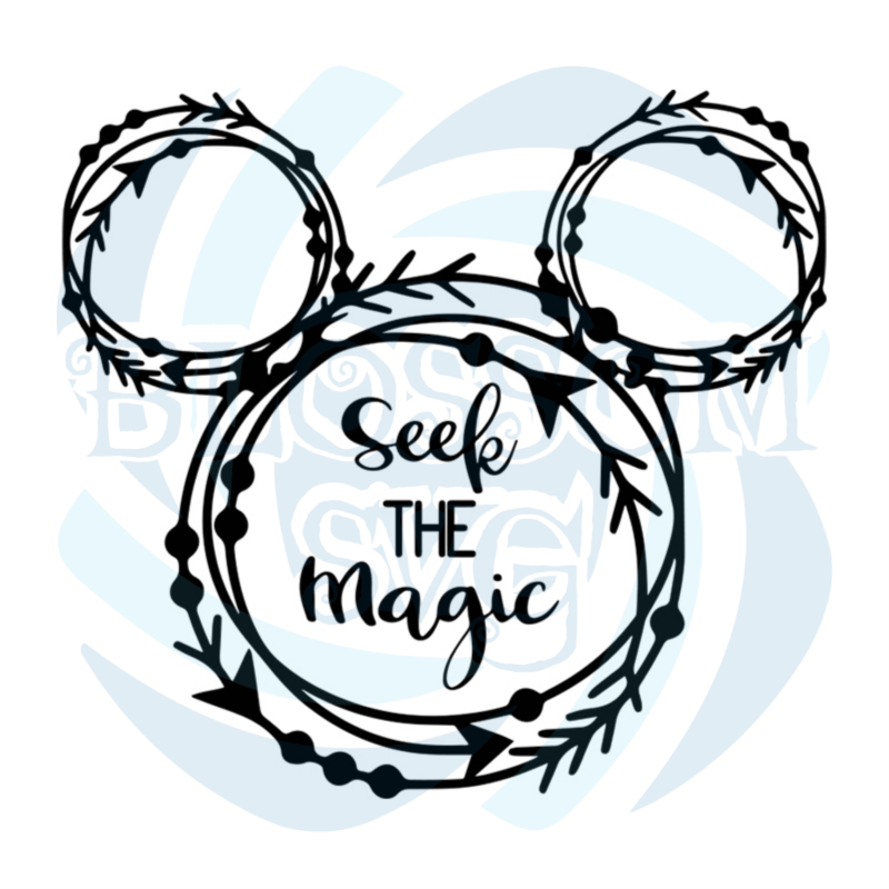 Disney Mickey Ears Seek The Magic Svg, Disney Svg, Mickey Head Svg