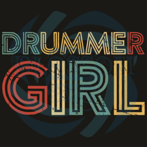 Drummer Girl Svg, Trending Svg, Drummer Girl Svg, Drummer Girl Retro