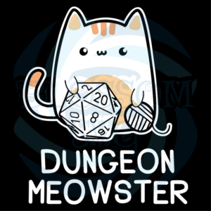Dungeon Meowster Svg, Animal Svg, Cat Sticker Svg, Ball Of Wool Svg,