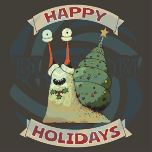 Happy Holidays Svg, Christmas Svg, Christmas Snail Svg, Christmas
