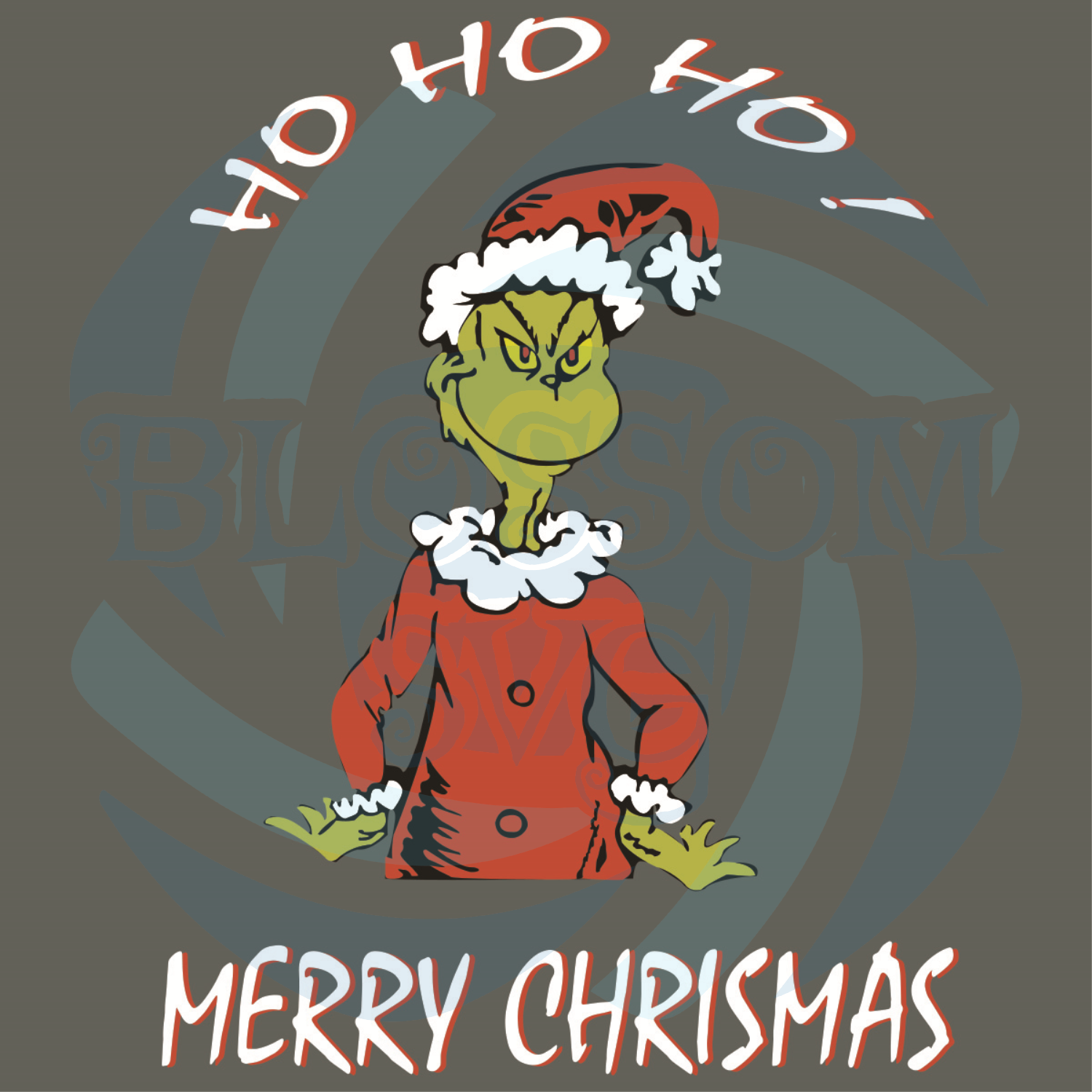 Merry Christmas Svg Digital Download for cricut Christmas svg Ho Ho Ho Grinch Face Christmas svg