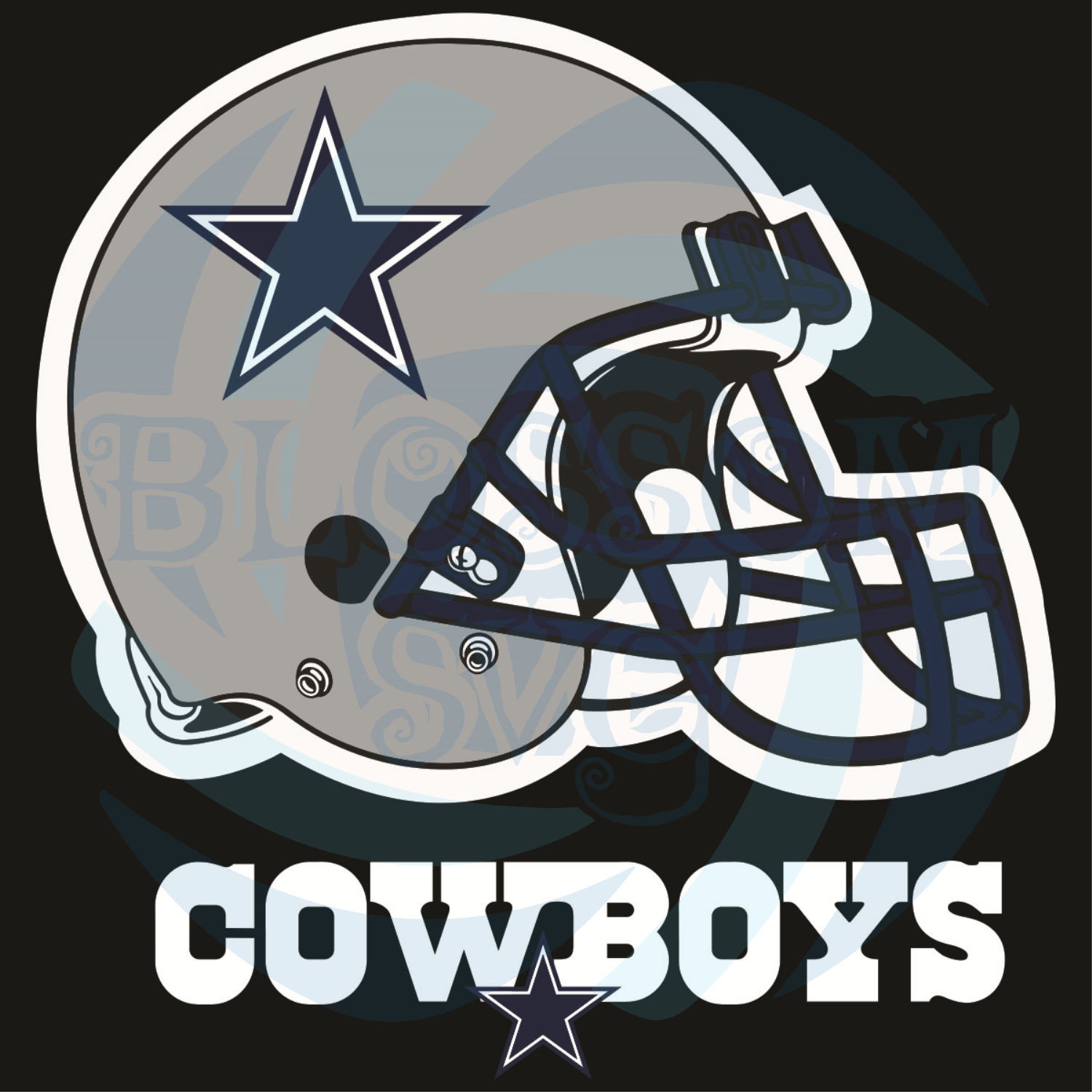Logo Dallas Cowboys Helmet Svg Sport Svg, Helmet Svg